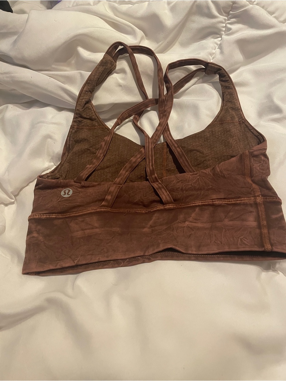 lululemon athletica Chocolate Brown Strappy Sports Bra